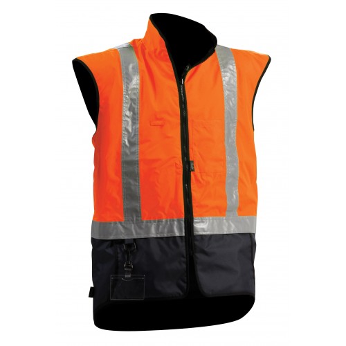 Bison Lined Stamina Vest Orange or Yellow - Image 2