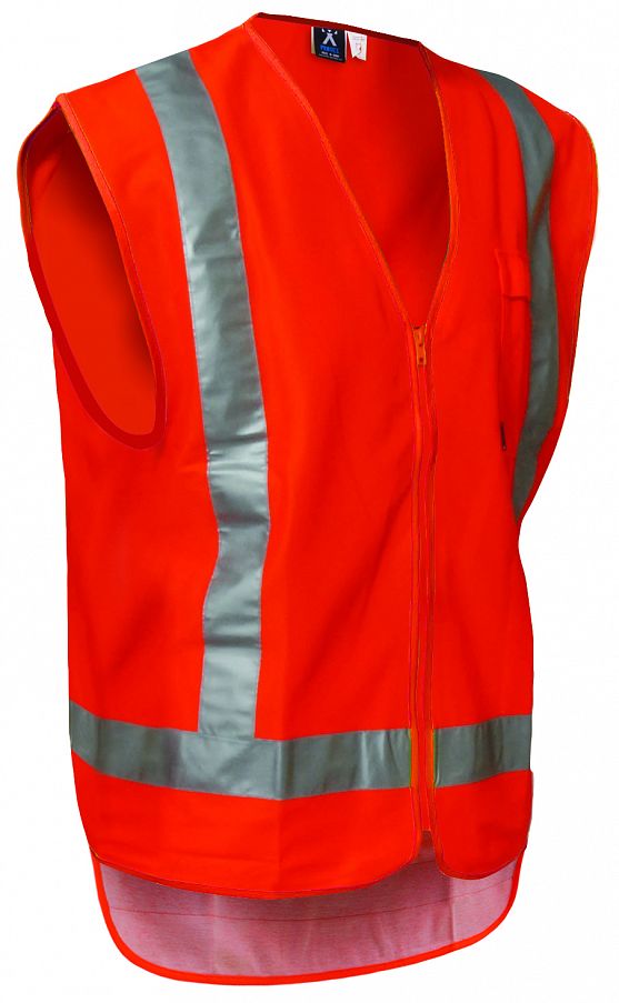 Polyester Hi Vis Vest Day/Night Orange