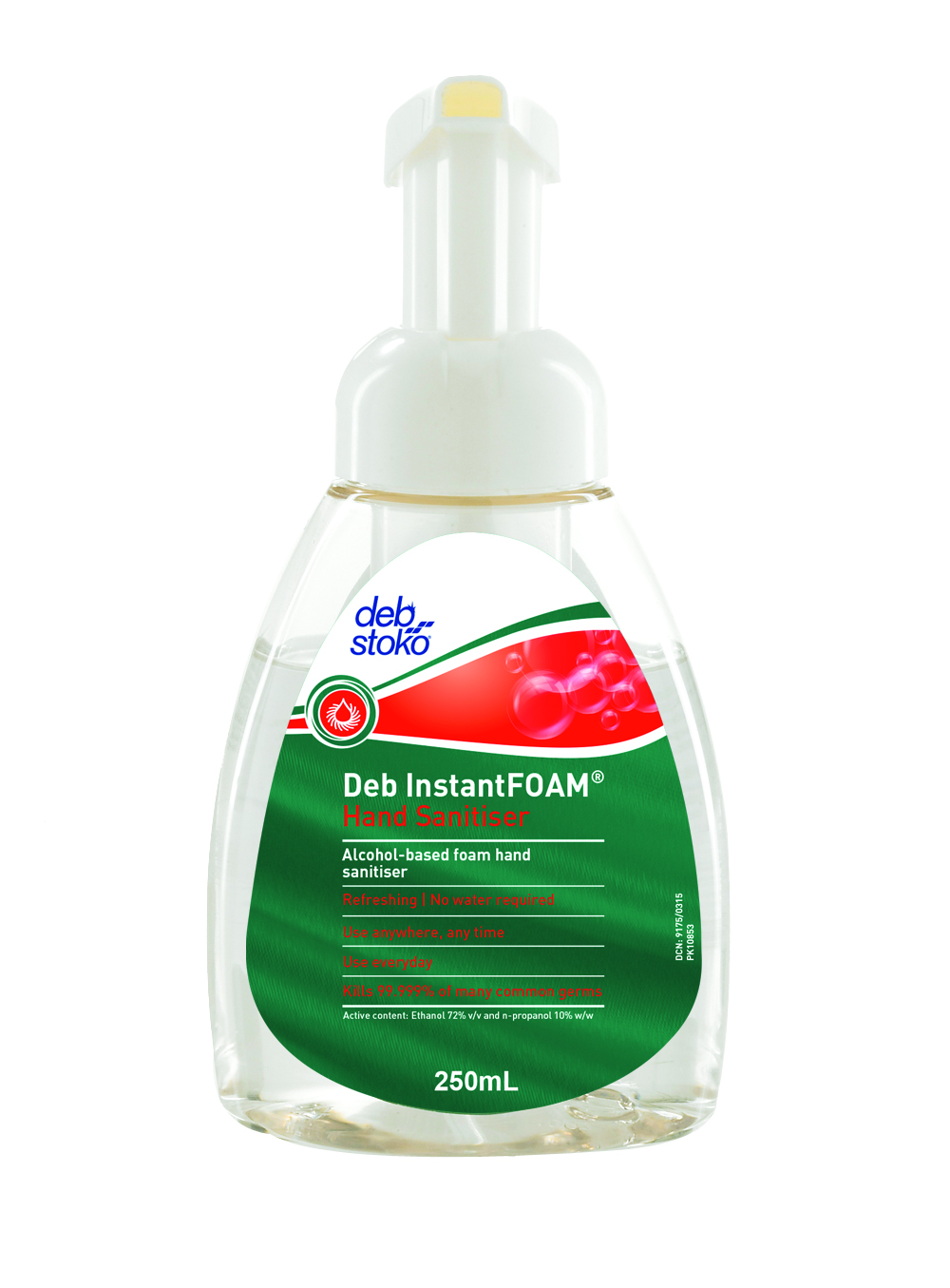 Deb Instant Foam Pump Sanitiser 250ml