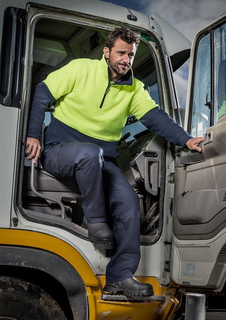 Syzmik Polar Fleece Half Zip Jumper Hi Vis - Image 3