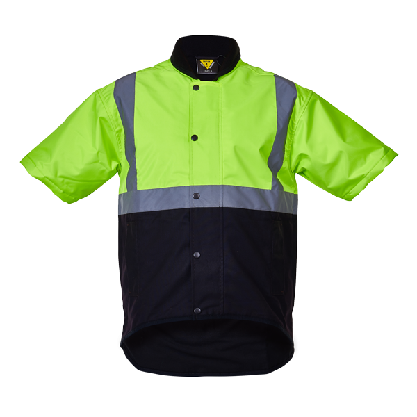 Vest Caution Short Sleeve Oilskin D/N - Image 2