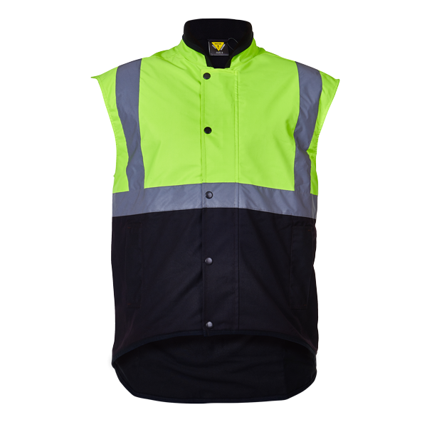 Vest Caution Sleeveless Oilskin Day/Night - Image 2