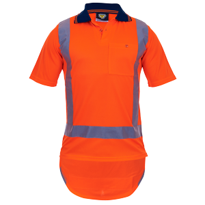 Polo TTMC Orange Short Sleeve Microfibre