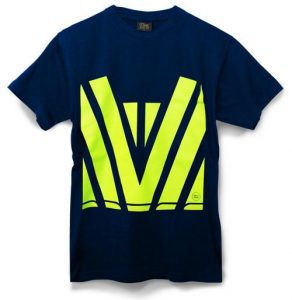 Novelli Tee Hi Viz Chevron Classic Navy