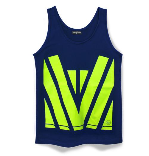 Novelli Singlet Hi Viz Chevron Classic Navy