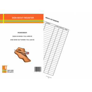 Sign In and Out Register Take 5 Pad