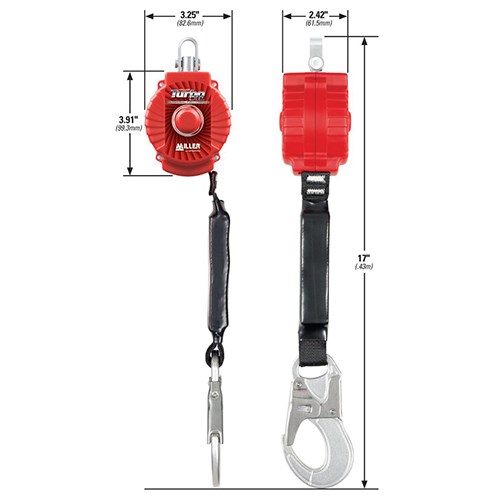 Miller TurboLite 2M Type2 Fall Arrestor Karabiner/Scaffold