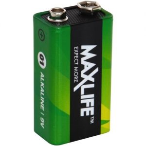 Batteries Maxlife 9V Alkaline Single pack