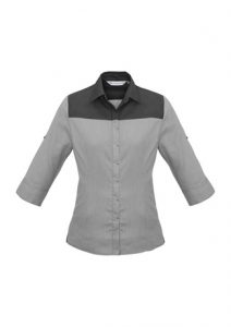 Shirt Ladies Havana 3/4 sleeve Slate