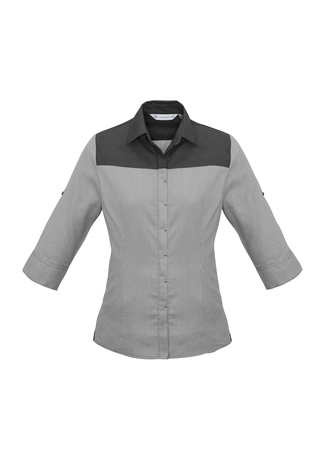 Shirt Ladies Havana 3/4 sleeve Slate