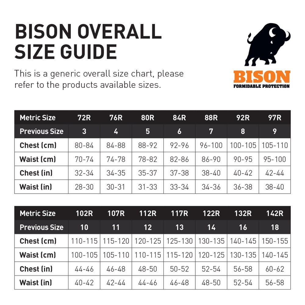 Bison Overall Polycotton Long Sleeve Metal Zip - Image 3