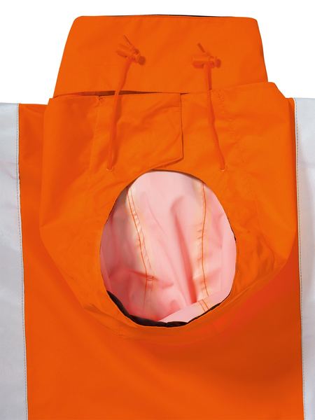 Bisley Rain Hi Vis Jacket Shell TTMC Orange BJ6967T - Image 3