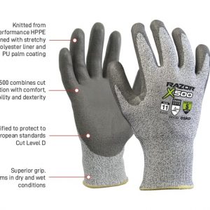 Esko Razor X500 Cut 5 PU Dip Glove