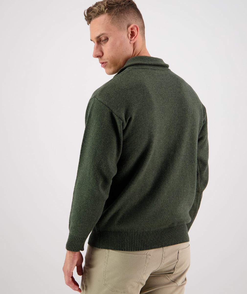 Swanndri Mariner Wool Jersey Zip Neck Men's - Image 7