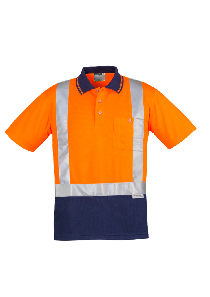 Syzmik Splices Hi-Vis Polo Shoulder Taped Men's - Image 3