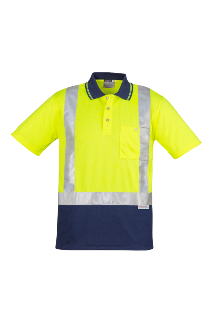 Syzmik Splices Hi-Vis Polo Shoulder Taped Men's