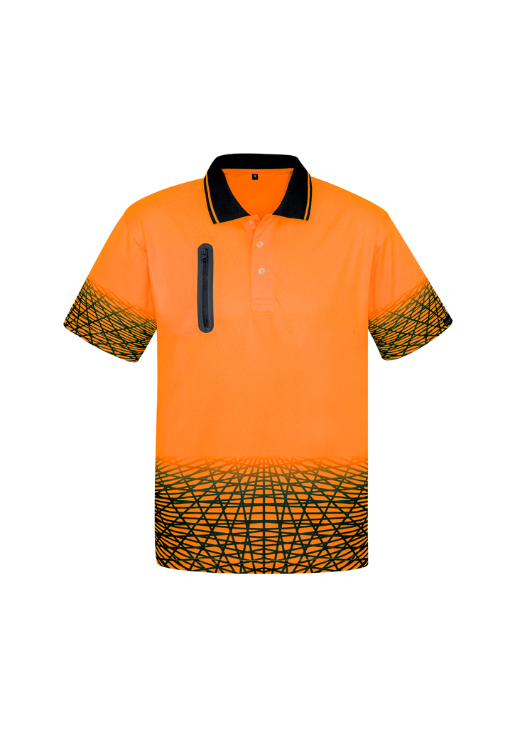 Syzmik Men's Tracks Polo Yellow or Orange ZH300 - Image 7