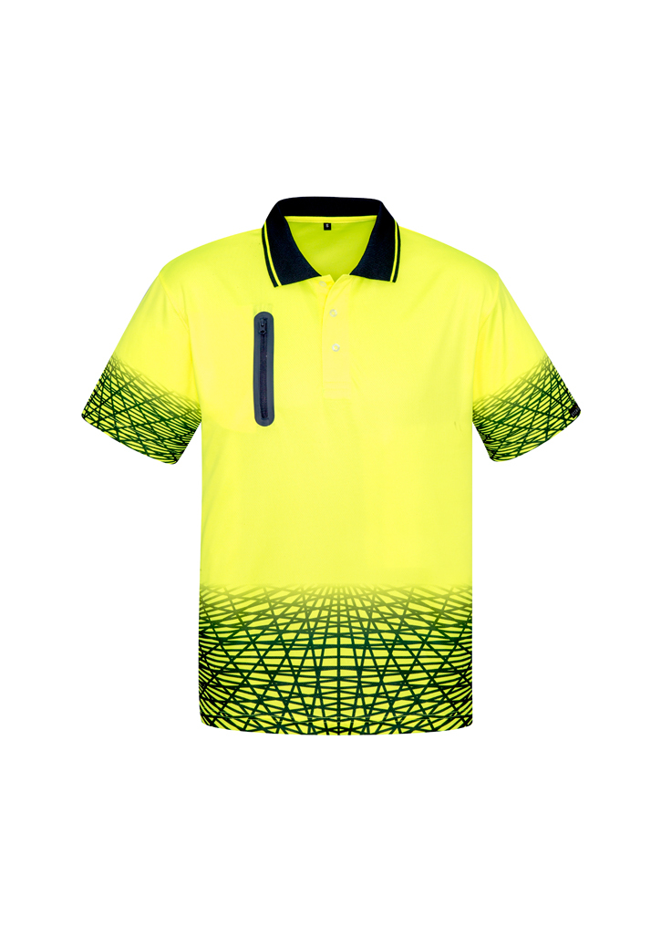 Syzmik Men's Tracks Polo Yellow or Orange ZH300 - Image 5