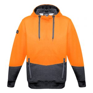 Syzmik Textured Jacquard Hoodie Unisex Hi Vis