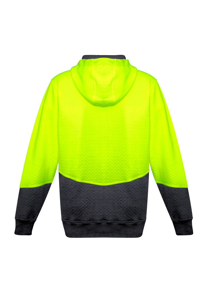 Syzmik Textured Jacquard Hoodie Unisex Hi Vis - Image 2