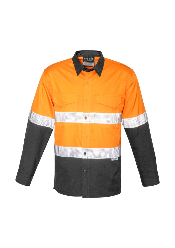 Syzmik Rugged Vented Shirt L/S Day/Night ZW129 - Image 6