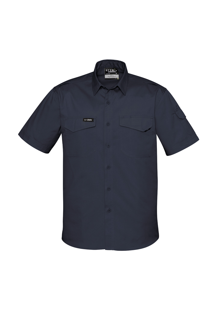 Syzmik Men's Rugged Workshirt Short Sleeve 145g - Image 7