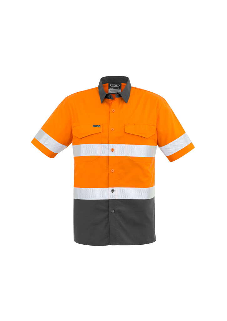 Syzmik Shirt Short Sleeve Taped Cotton Ripstop - Image 5