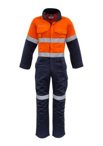 Syzmik Overall FR Taped Spliced Orange/Navy