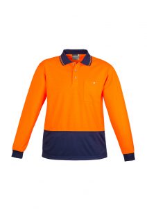 Syzmik Unisex Hi Vis Basic Spliced Polo – Long Sleeve