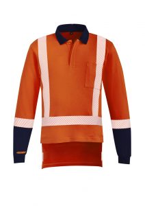 Syzmik TTMC-W17 Taped Polo Men’s Orange/Navy