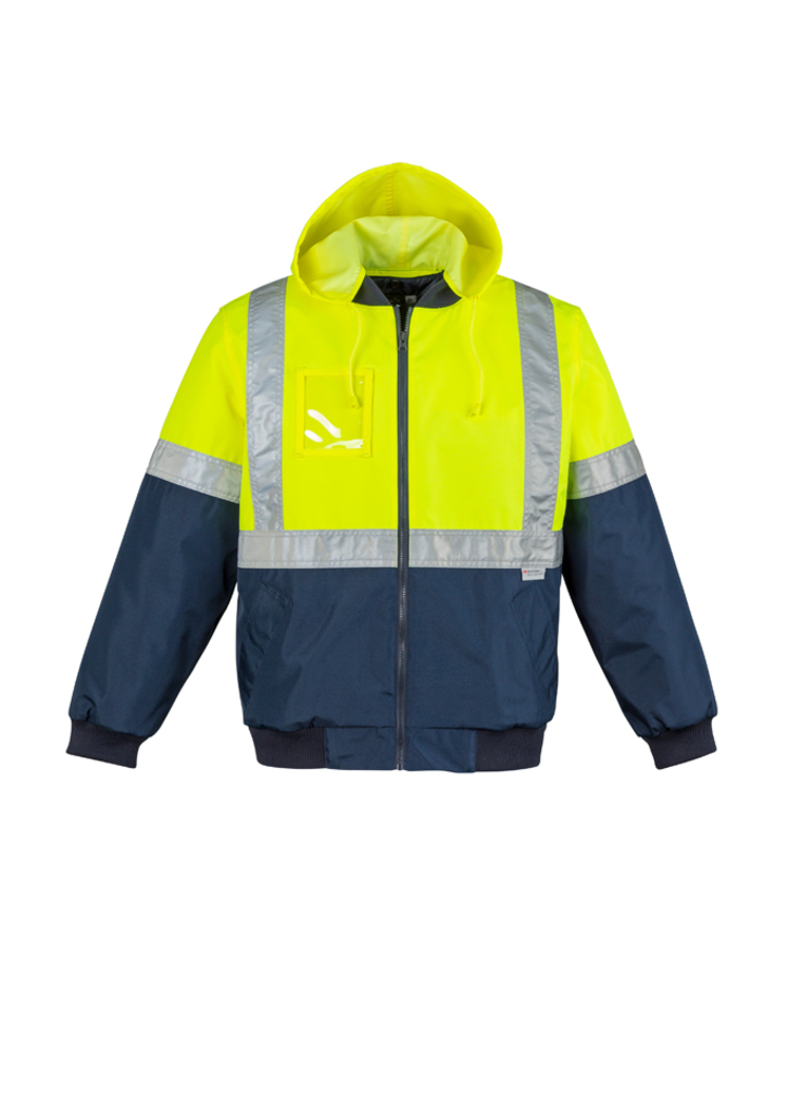 Syzmik Quilted Flying Jacket Hi Vis Men's - Image 4