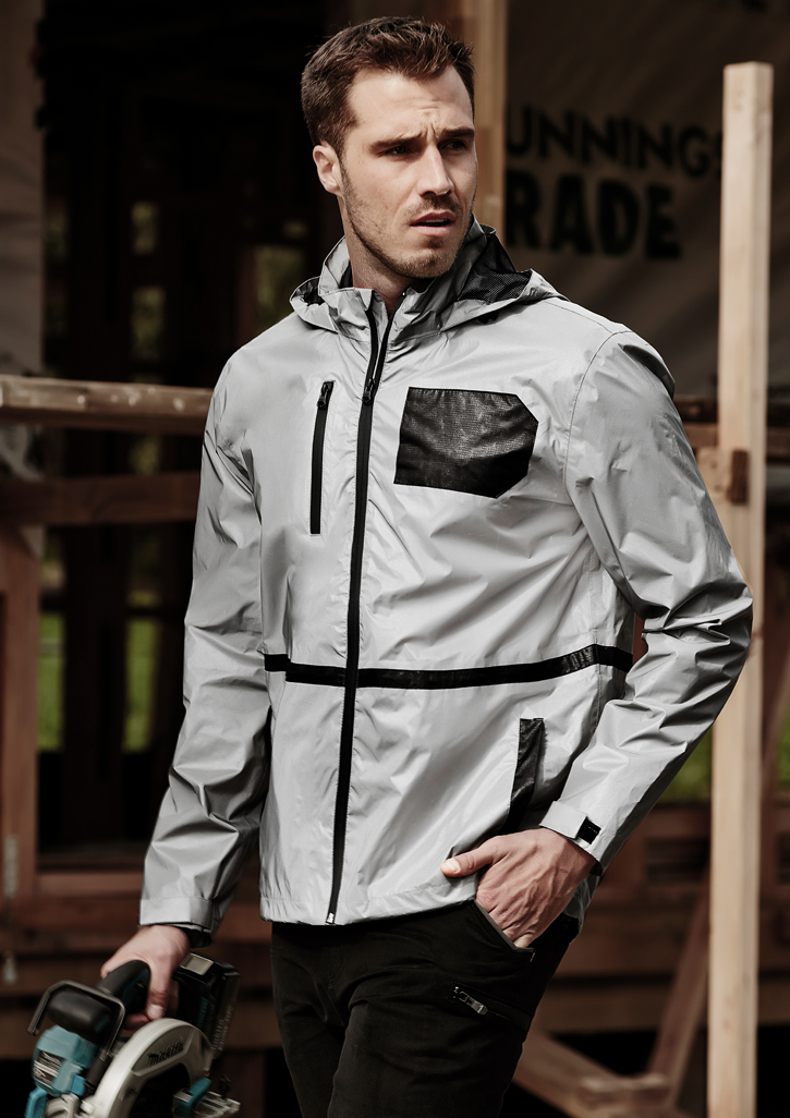 Syzmik Unisex Streetworx Reflective Waterproof Jacket - Image 3