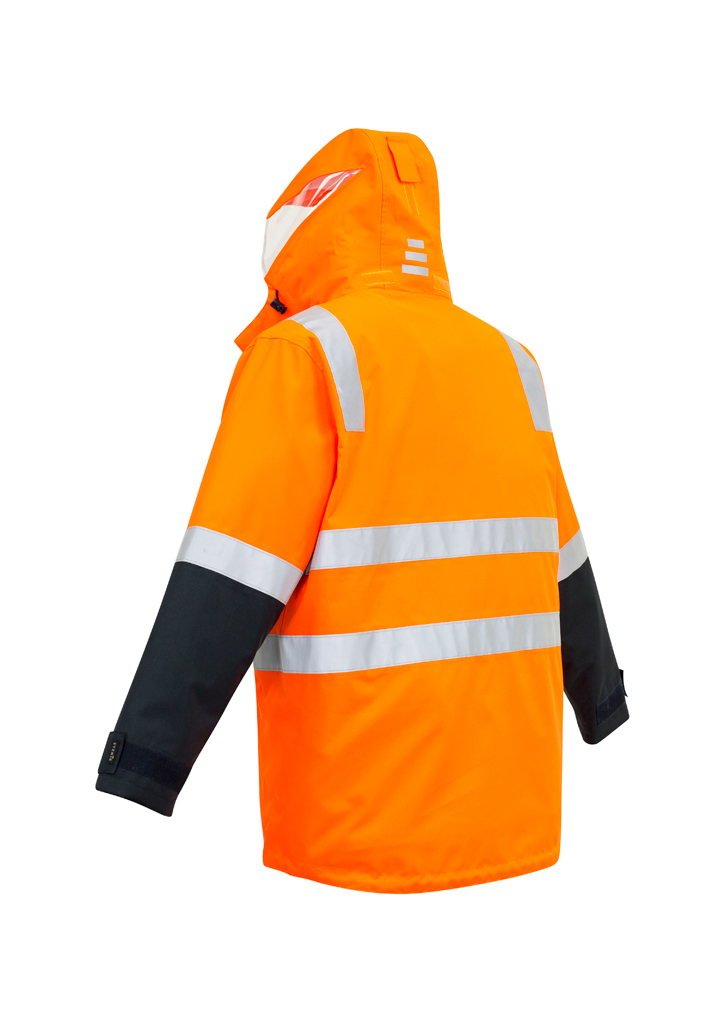 Syzmik 4 in 1 Waterproof Jacket Hi-Vis Men's - Image 3