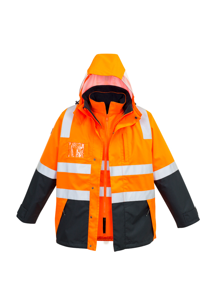 Syzmik 4 in 1 Waterproof Jacket Hi-Vis Men's - Image 2