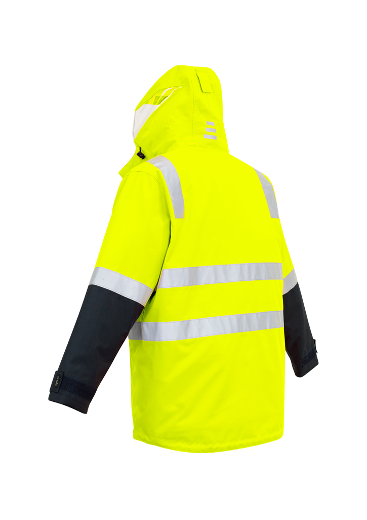 Syzmik 4 in 1 Waterproof Jacket Hi-Vis Men's - Image 7