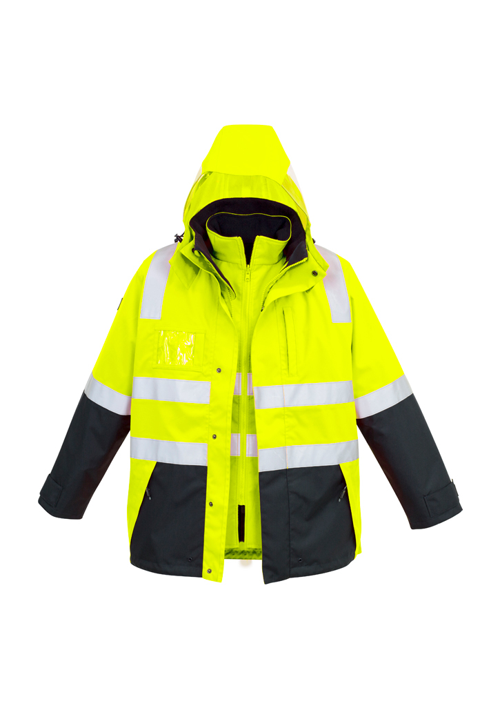 Syzmik 4 in 1 Waterproof Jacket Hi-Vis Men's - Image 5