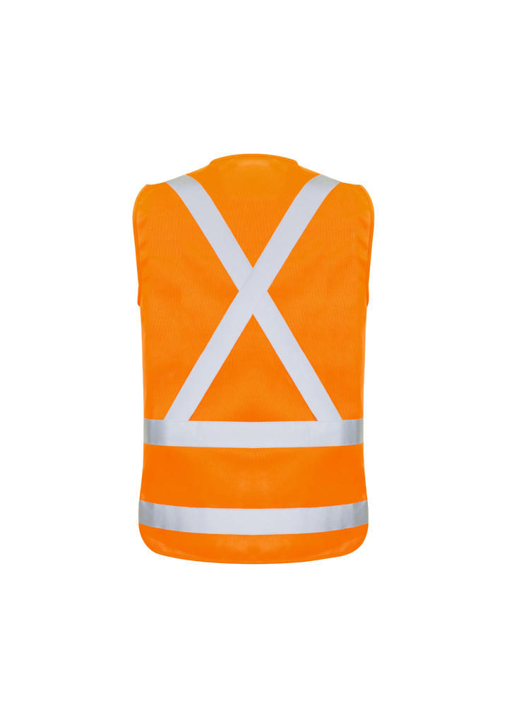 Syzmik Zip X Back Vest TTMC-W17 Men's Orange - Image 2