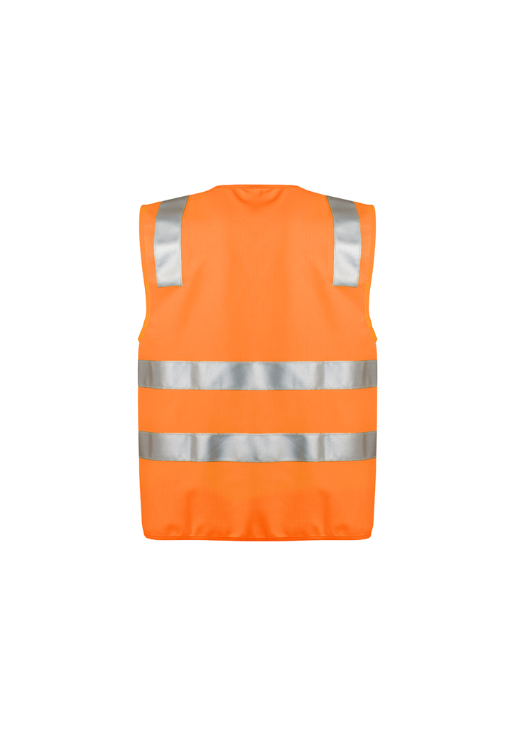 Syzmik Unisex Full Zip Vest Hi Vis Orange or Yellow - Image 2