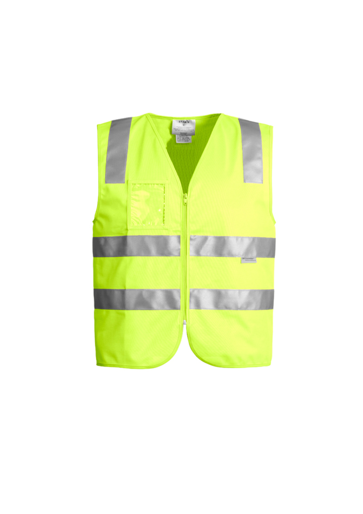 Syzmik Unisex Full Zip Vest Hi Vis Orange or Yellow - Image 3