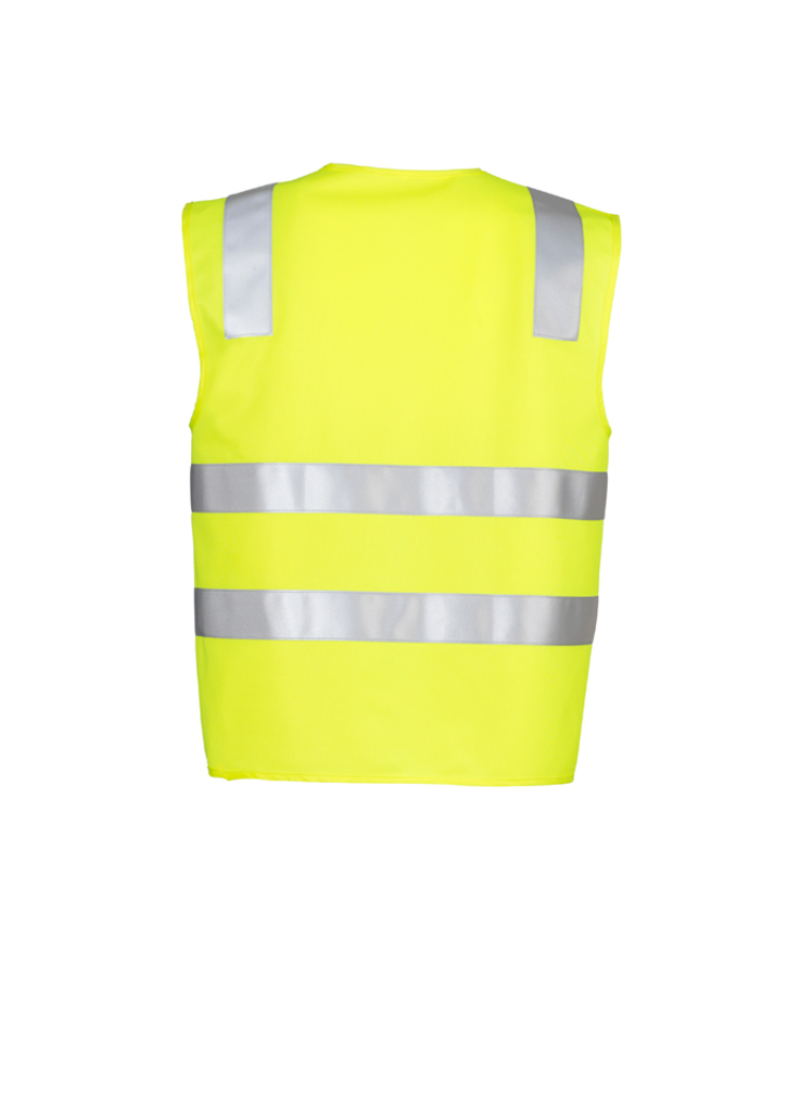 Syzmik Hi Vis Basic Vest Unisex Orange or Yellow - Image 4
