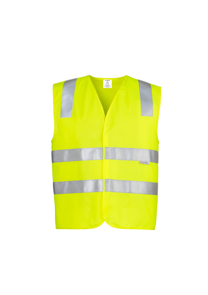 Syzmik Hi Vis Basic Vest Unisex Orange or Yellow - Image 3