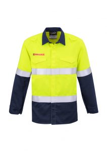 Syzmik Men’s FR Hooped Taped Spliced Shirt