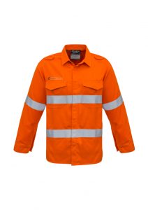 Syzmik Men’s FR Hooped Taped Shirt Orange