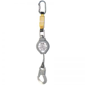 ZERO Supalite Retractable webbing lanyard with scafhook