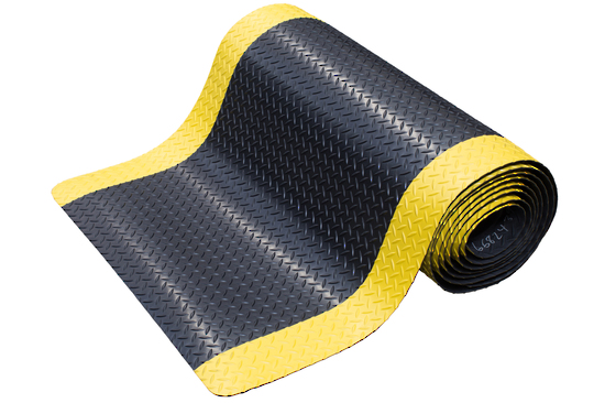 Mat Diamond Plate Black / Yellow
