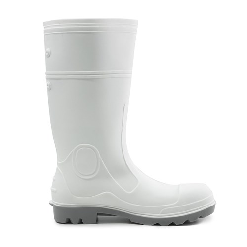 Bison Mohawk Safety Gumboot - White/Grey - Image 2