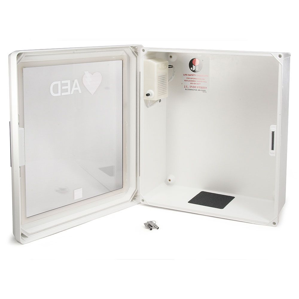 Lifepak CR2 Defibrillator Surface Mount Cabinet with Alarm - Image 3