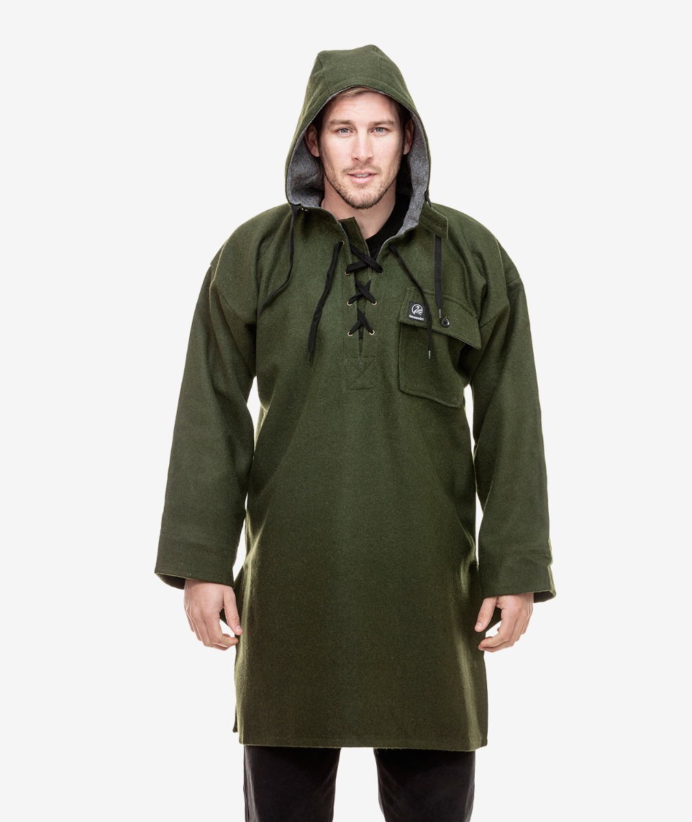 Swanndri Men's Original Wool Bushshirt Lace-up Front