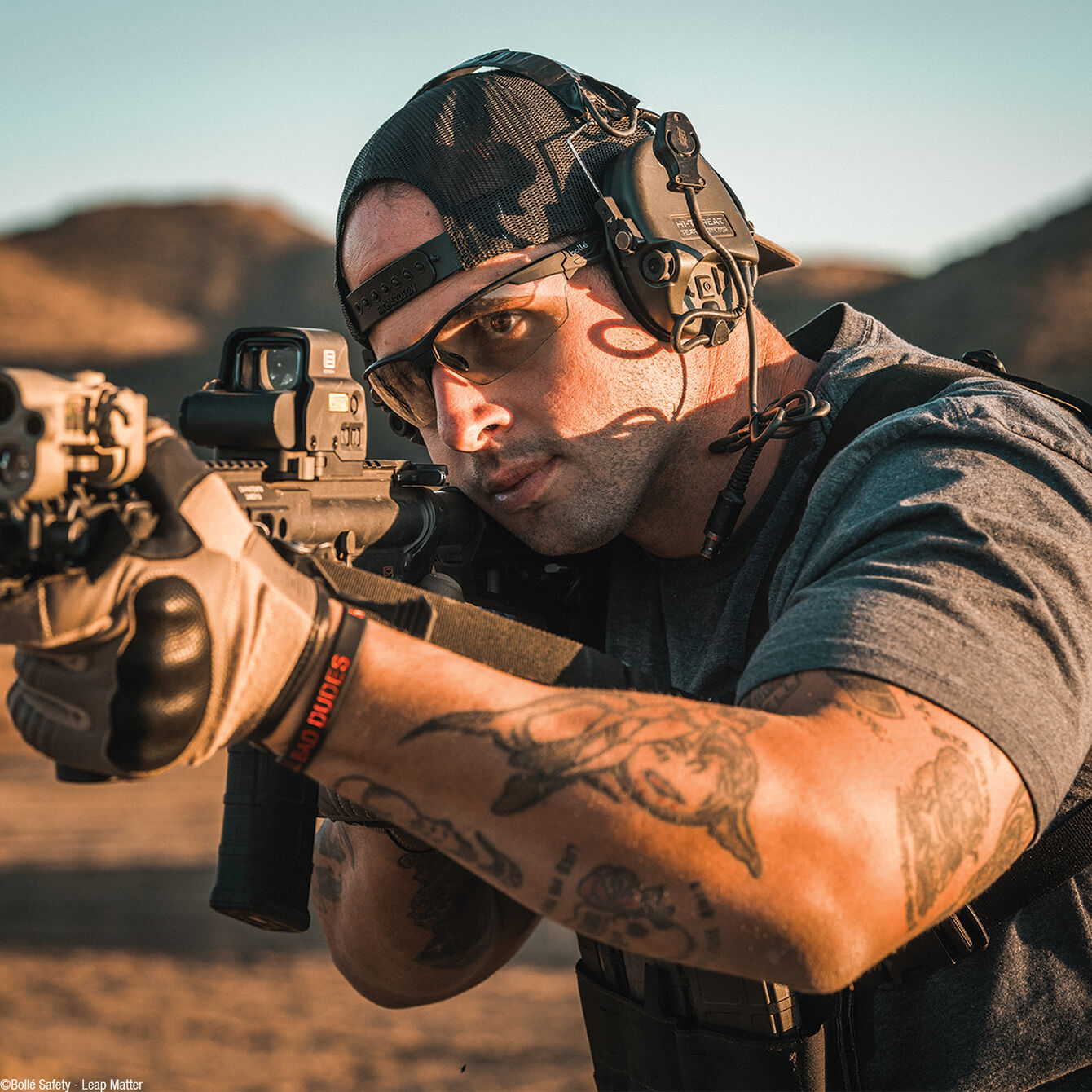 Bolle Silium+BSSI Platinium ASAF CSP Lens - Matt Black Temples - Image 2