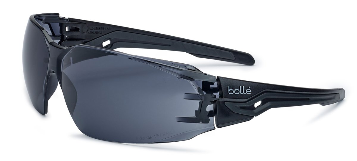Bolle Silex+BSSI Platinium ASAF Smoke Lens - Matt Black Temples - Image 2